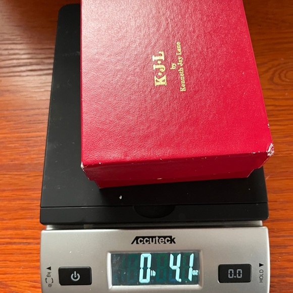 Vintage Kenneth Jay Lane 8pr Boxed Set Crescent Slice Hoop Earrings KJL Designer - Picture 16 of 16